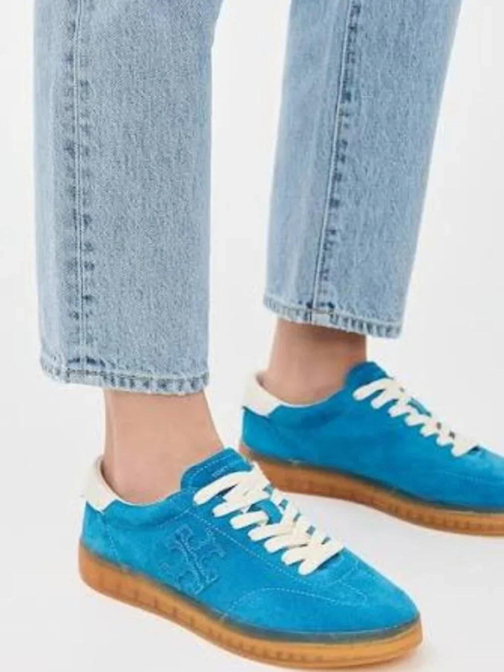 NIB Tory Burch Phoenix Sneaker  Blue Azure/Blue Azure/Purity
